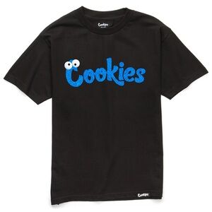 NWT Cookies SF x Cookie Monster Graphic T-shirt in Black, Size Medium